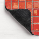 Hot Springs-, AR-rode Tegels Midden Ave Muismat II (Hoek)