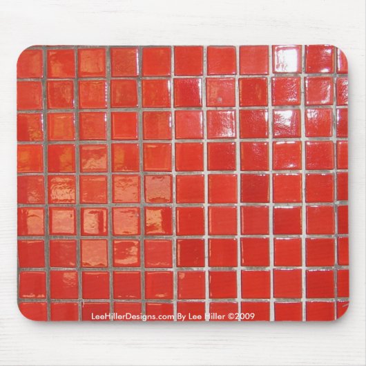 Hot Springs-, AR-rode Tegels Midden Ave Muismat II (Voorkant)