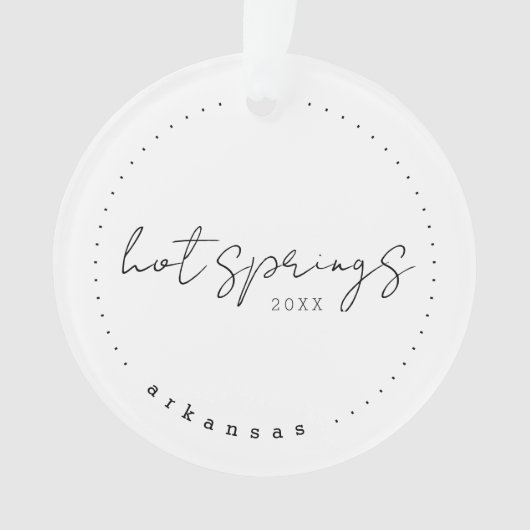 Hot Springs, Arkansas AR Travel Verenigde Staten Ornament (voorkant)