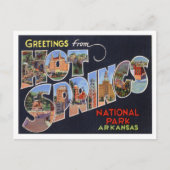 Hot Springs, Arkansas  Big Letters Briefkaart (Voorkant)