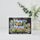 Hot Springs, Arkansas Big Letters Briefkaart (Staand voorkant)