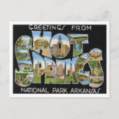 Hot Springs, Arkansas  Big Letters Briefkaart (Voorkant)