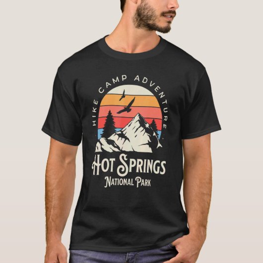 Hot Springs Arkansas Natuur Hike Mountains T-shirt (Voorkant)