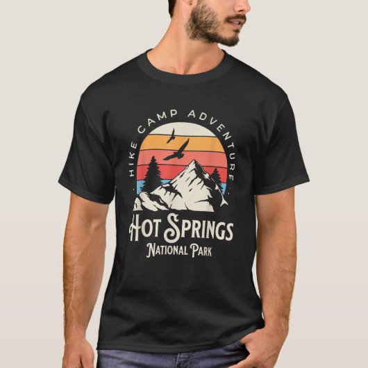 Hot Springs Arkansas Natuur Hike Mountains T-shirt (Voorkant)