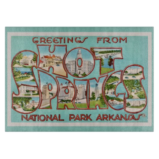 Hot Springs Arkansas  Snijplank (Voorkant)