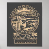 HOT SPRINGS ARKANSAS — STAD HOT SPRINGS  POSTER (Voorkant)