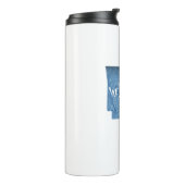 Hot Springs Arkansas Wood Grain Thermosbeker (Gedraaid links)