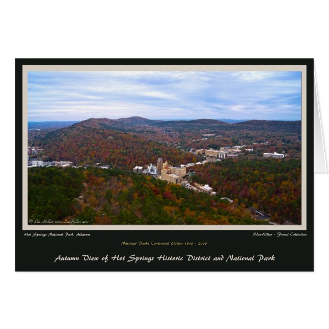 Hot Springs City en National Park Centennial Ed (Voorkant Horizontaal)