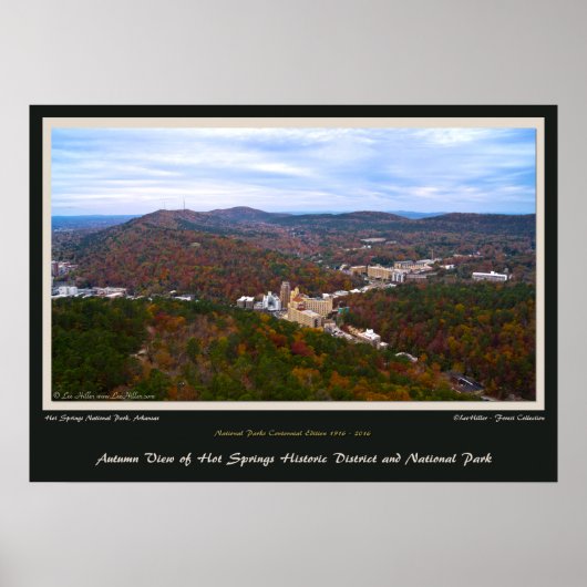 Hot Springs City en National Park Centennial Ed Poster (Voorkant)