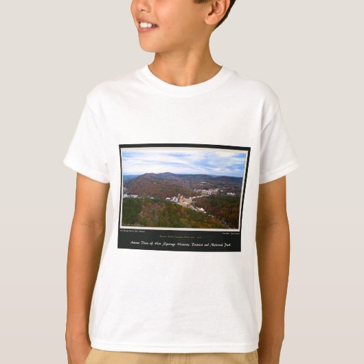 Hot Springs City en National Park Centennial Ed T-shirt (Voorkant)