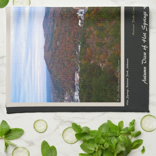 Hot Springs City en National Park Centennial Ed Theedoek (Gevouwen)