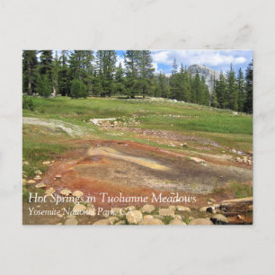 Hot Springs in Tuolumne Meadows, Yosemite, CA Post Briefkaart