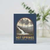 Hot Springs Nationaal Park Emblem Briefkaart (Staand voorkant)