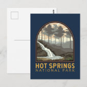 Hot Springs Nationaal Park Emblem Briefkaart (Voorkant / Achterkant)