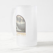 Hot Springs Nationaal Park  Emblem Matglas Bierpul (Voorkant links)