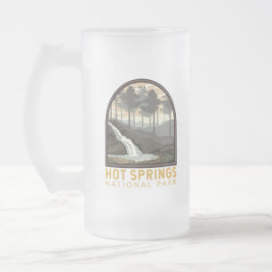 Hot Springs Nationaal Park  Emblem Matglas Bierpul