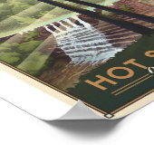 Hot Springs Nationaal Park Litho Kunstwerk Poster (Hoek)