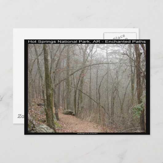 Hot Springs National Park, AR - Enchanted Paths Briefkaart (Voorkant / Achterkant)