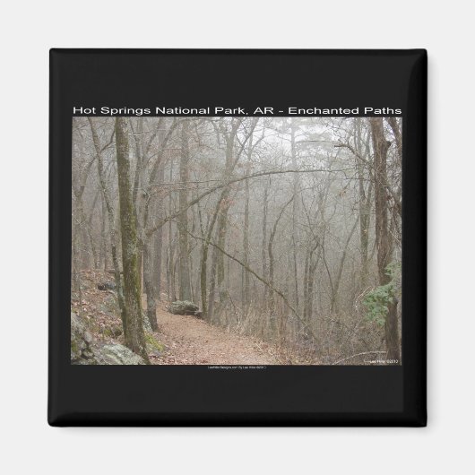 Hot Springs National Park, AR - Enchanted Paths Magneet (Voorkant)