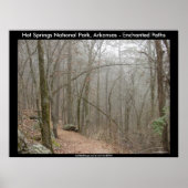 Hot Springs National Park, AR - Enchanted Paths Poster (Voorkant)