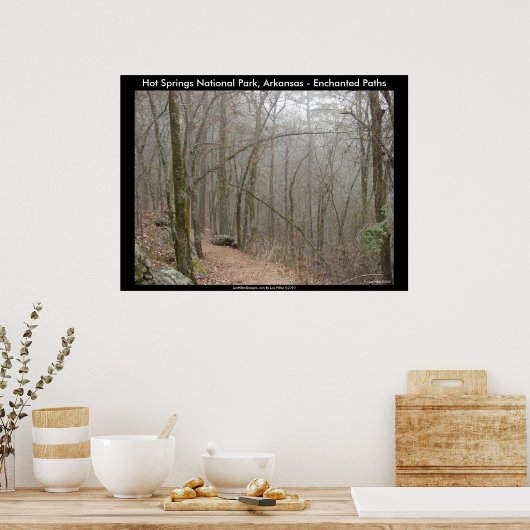Hot Springs National Park, AR - Enchanted Paths Poster (Keuken)