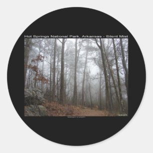 Hot Springs National Park, AR Silent Mist Gifts Ronde Sticker