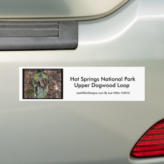 Hot Springs National Park, AR Upper Dogwood Loop Bumpersticker (Op auto)