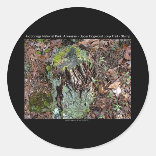 Hot Springs National Park, AR Upper Dogwood Loop Ronde Sticker (Voorkant)