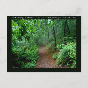 Hot Springs National Park, AR Vervagende Nevel Ges Briefkaart