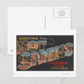 Hot Springs National Park, Arkansas (Blue) Briefkaart (Voorkant / Achterkant)