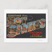 Hot Springs National Park, Arkansas (Blue) Briefkaart (Voorkant)