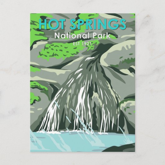 Hot Springs National Park Arkansas  Briefkaart (Voorkant)