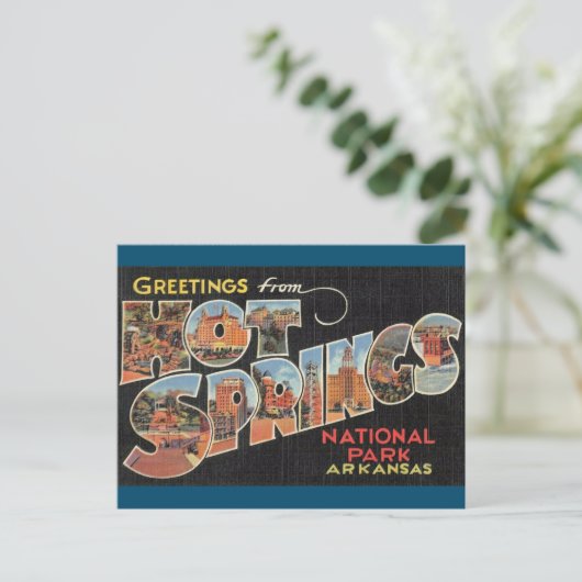 Hot Springs National Park Arkansas Briefkaart (Staand voorkant)