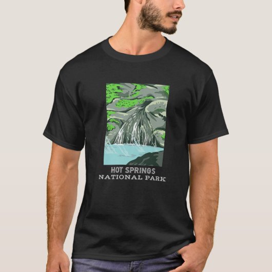 Hot Springs National Park Arkansas Camping Hiking T-shirt (Voorkant)