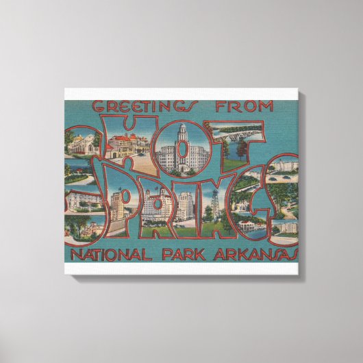 Hot Springs National Park, Arkansas Canvas Afdruk (Voorkant)