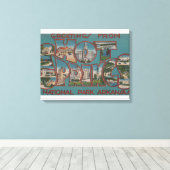 Hot Springs National Park, Arkansas Canvas Afdruk (Insitu (Houten vloer))