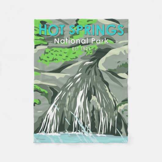 Hot Springs National Park Arkansas  Fleece Deken (Voorkant)