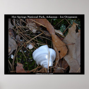 Hot Springs National Park, Arkansas - Ice Ornament Poster