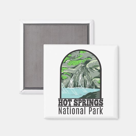 Hot Springs National Park Arkansas Magneet (Voorkant / Achterkant)