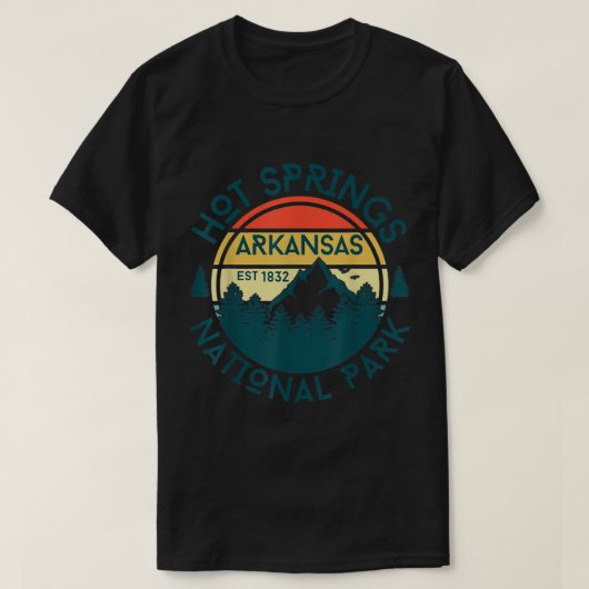 Hot Springs National Park Arkansas Natuur Hiking T T-shirt (Design voorkant)
