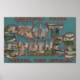 Hot Springs National Park, Arkansas Poster