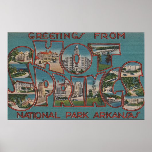 Hot Springs National Park, Arkansas Poster (Voorkant)