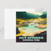 Hot Springs National Park Arkansas  Retro (Voorkant / Achterkant)