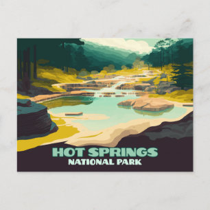 Hot Springs National Park Arkansas Retro Briefkaart