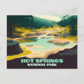 Hot Springs National Park Arkansas  Retro Briefkaart (Voorkant)