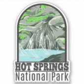 Hot Springs National Park Arkansas  Sticker (Voorkant)