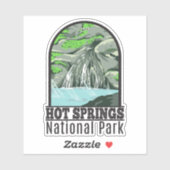 Hot Springs National Park Arkansas  Sticker (Vel)