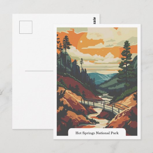 Hot Springs National Park, Arkansas, Verenigde Sta Briefkaart (Voorkant / Achterkant)