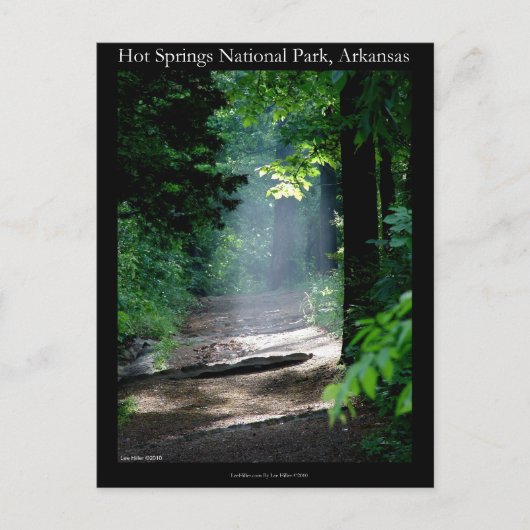 Hot Springs National Park Dead Chief Trail Geschen Briefkaart (Voorkant)
