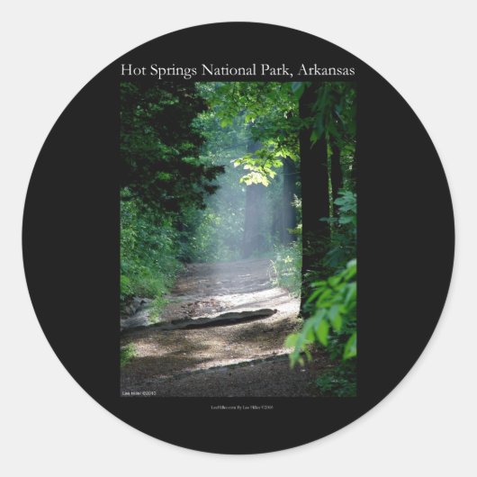 Hot Springs National Park Dead Chief Trail Gifts Ronde Sticker (Voorkant)